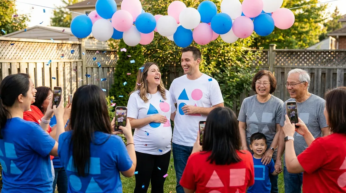 Baby Shower & Gender Reveal Shirts illustration