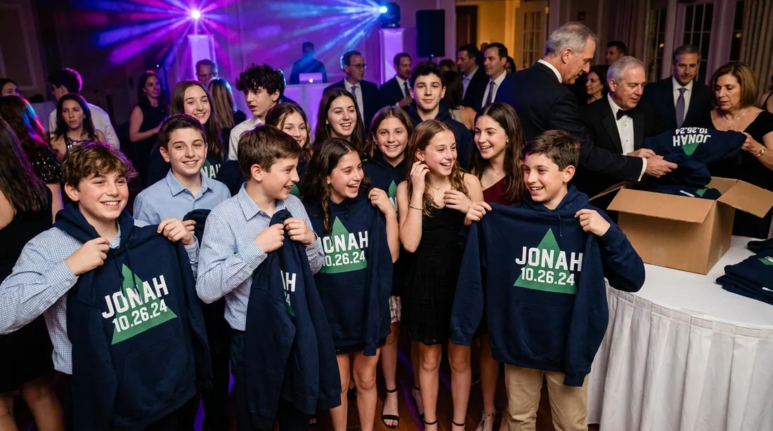Bar & Bat Mitzvah Sweatshirts & Favor Tees illustration