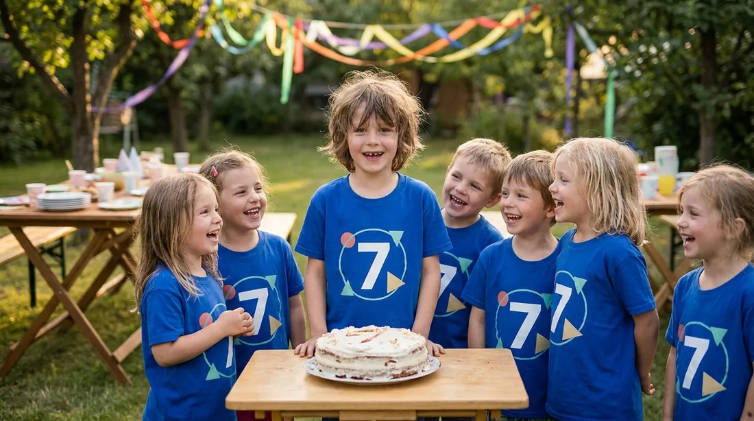 Birthday Party Shirts for Kids & Milestones illustration