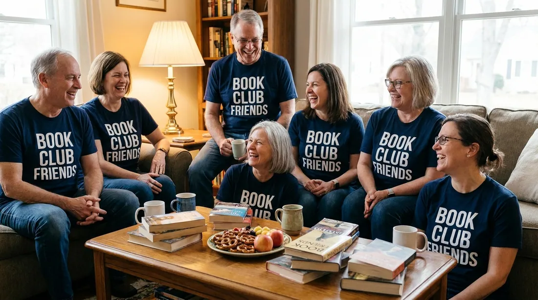 Custom Book Club & Reading Group Shirts illustration