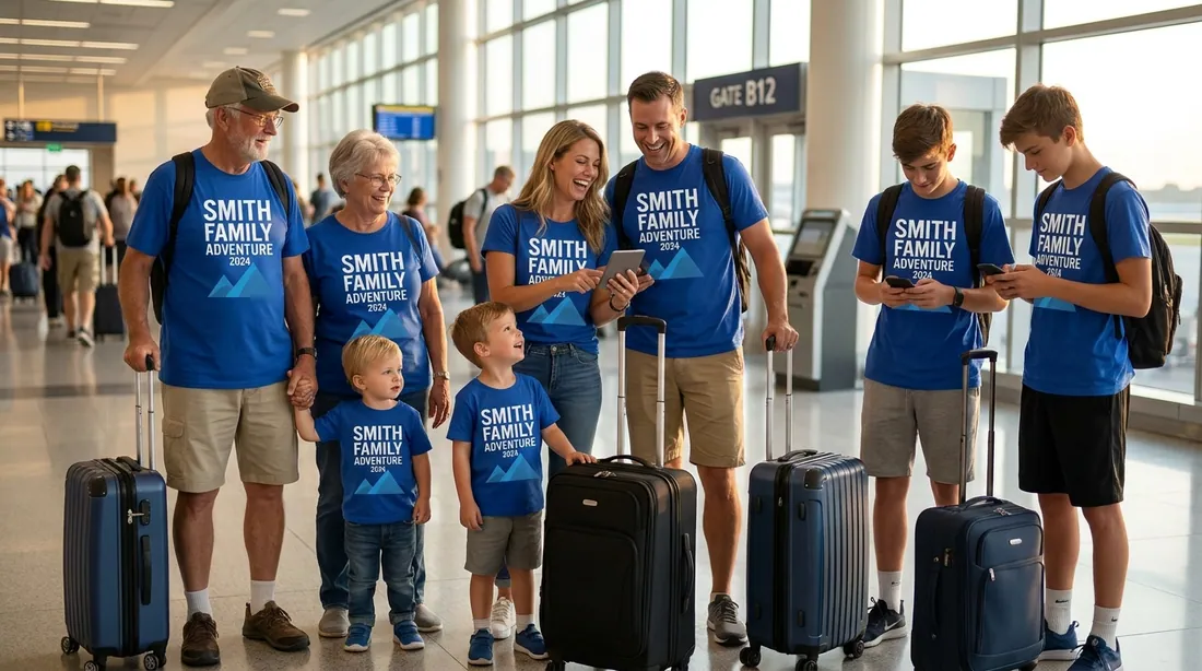 Family Vacation Shirts for Group Trips illustration