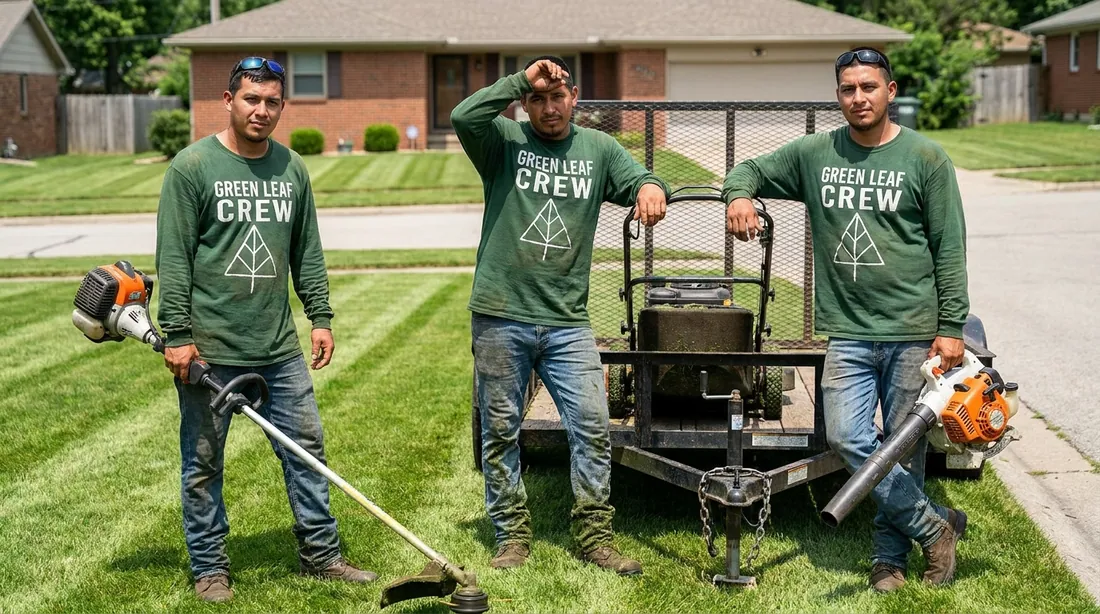 Custom Landscaping & Lawn Crew Shirts illustration