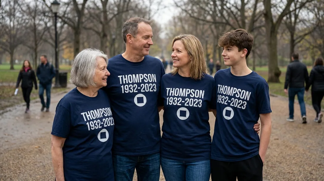 Memorial Shirts for a Service or Walk illustration